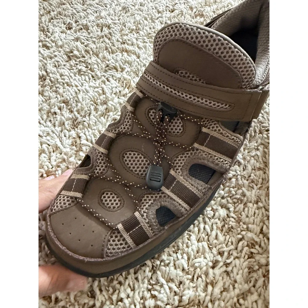 Orthofeet Men's Orthopedic Closed Toe Sandals Leather Comfort‎ Walking